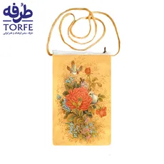 کیف موبایل و گذرنامه - طرح گل 12 اثر استاد بدر السما